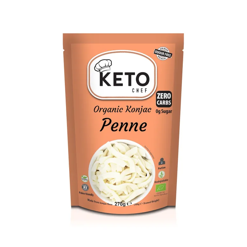 Makaron konjac Penne bezglutenowy BIO 270 g – Better Than Foods