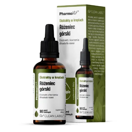 Ekstrakt z różeńca górskiego krople 30 ml – Pharmovit Clean Label
