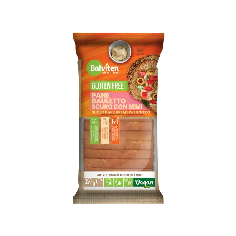 CHLEB CIEMNY Z ZIARNAMI KROJONY BEZGLUTENOWY 350 g - BALVITEN