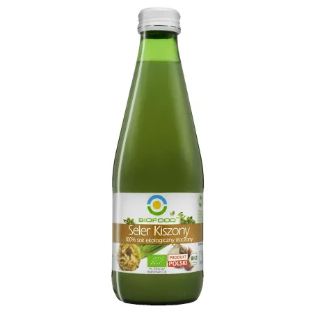 Sok z selerów kiszonych NFC bezglutenowy BIO 300 ml – BioFood