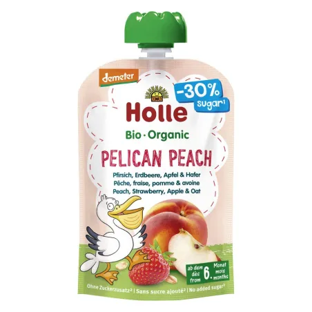 Mus brzoskwiniowy Pelikan BIO bezglutenowy 100 g – Holle