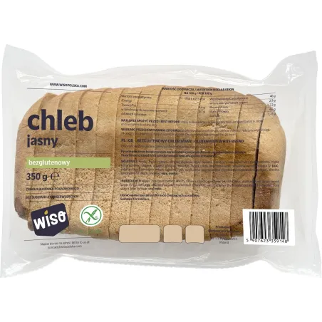 Chleb jasny krojony bezglutenowy 350 g – WISO