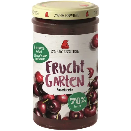 Mus Wiśniowy BIO 225 g - 70% Owoców, Bezglutenowy, Wegański