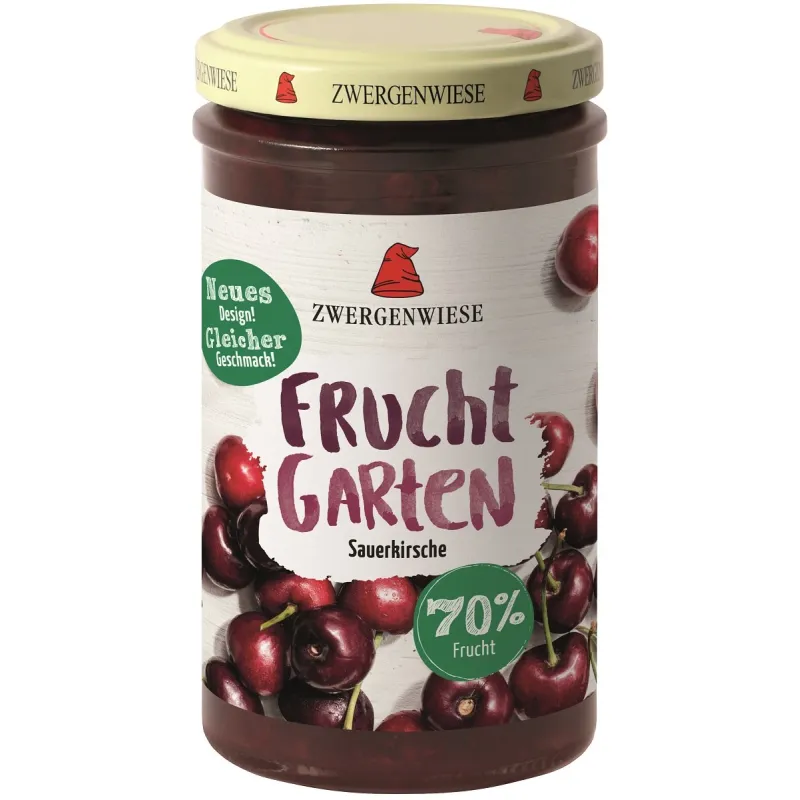 Mus Wiśniowy BIO 225 g - 70% Owoców, Bezglutenowy, Wegański