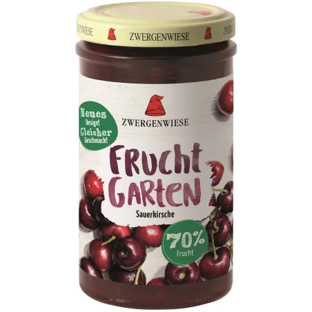 Mus Wiśniowy BIO 225 g - 70% Owoców, Bezglutenowy, Wegański