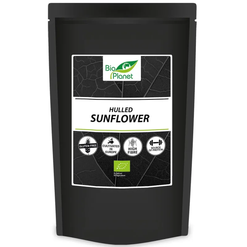 SŁONECZNIK ŁUSKANY BEZGLUTENOWY BIO 800 g - BIO PLANET INTERNATIONAL