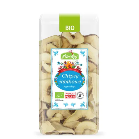 Chipsy Jabłkowe BIO 50 g - Naturalna Bezglutenowa Przekąska