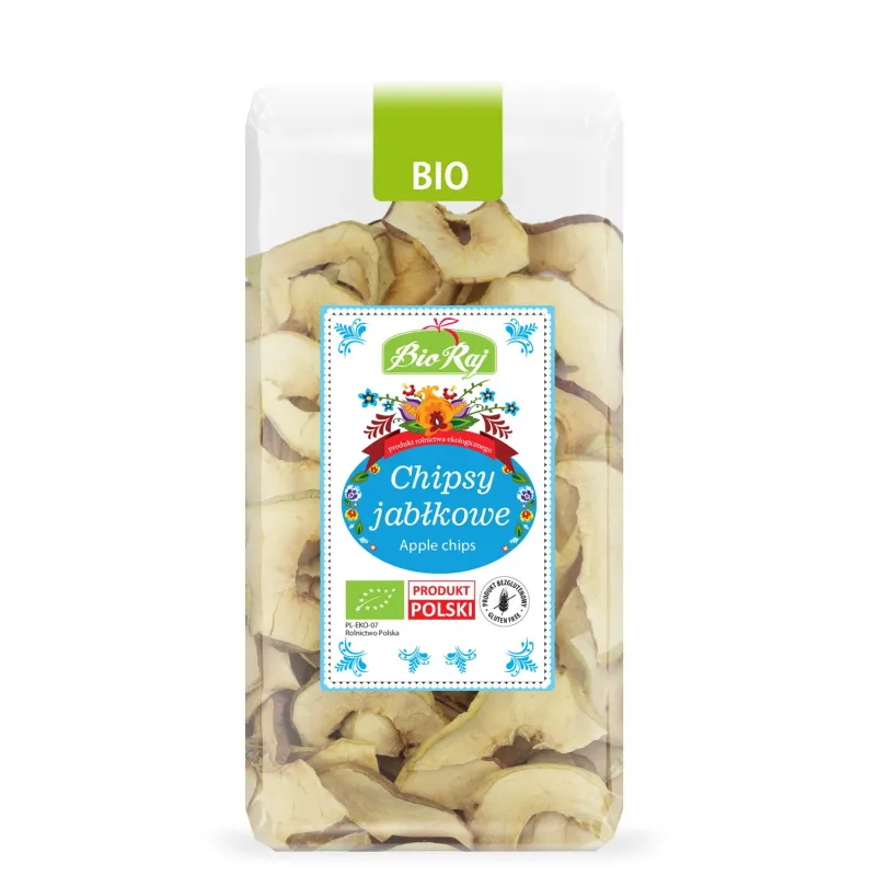 Chipsy Jabłkowe BIO 50 g - Naturalna Bezglutenowa Przekąska