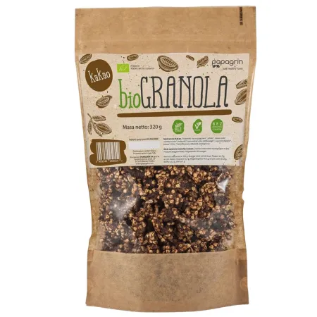 Granola z Kakao BIO 320 g - Bez Dodatku Cukru i Glutenu