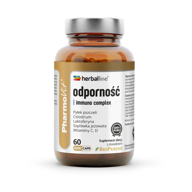 KAPSUŁKI NA ODPORNOŚĆ (IMMUNO COMPLEX) BEZGLUTENOWE 60 szt. - PHARMOVIT (HERBALLINE)