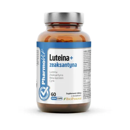 LUTEINA + ZEAKSANTYNA BEZGLUTENOWA 60 KAPSUŁEK - PHARMOVIT (CLEAN LABEL)