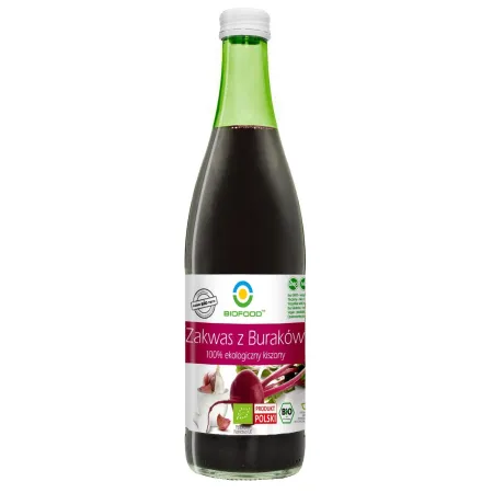 ZAKWAS Z BURAKÓW KISZONYCH BEZGLUTENOWY BIO 500 ml - BIOFOOD