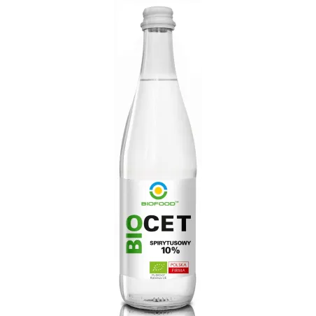 OCET SPIRYTUSOWY 10 % BEZGLUTENOWY BIO 500 ml - BIOFOOD