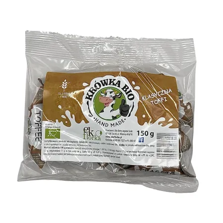 KRÓWKI KLASYCZNE O SMAKU TOFFI BEZGLUTENOWE BIO 150 g - EKOFLORKA