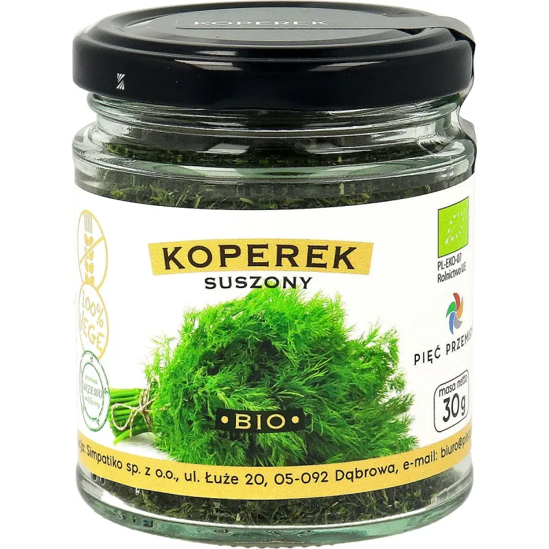KOPEREK SUSZONY BEZGLUTENOWY BIO 30 g - PIĘĆ PRZEMIAN