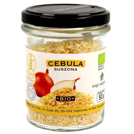 CEBULA SUSZONA BEZGLUTENOWA BIO 50 g - PIĘĆ PRZEMIAN
