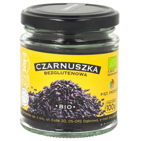 CZARNUSZKA BEZGLUTENOWA BIO 100 g - PIĘĆ PRZEMIAN