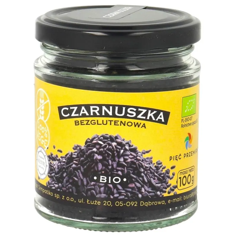 CZARNUSZKA BEZGLUTENOWA BIO 100 g - PIĘĆ PRZEMIAN