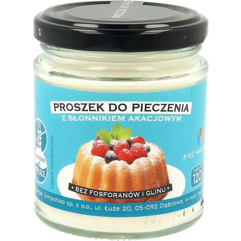 PROSZEK DO PIECZENIA Z BŁONNIKIEM AKACJOWYM BEZGLUTENOWY 120 g - PIĘĆ PRZEMIAN