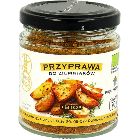 PRZYPRAWA DO ZIEMNIAKÓW BEZGLUTENOWA BIO 70 g - PIĘĆ PRZEMIAN