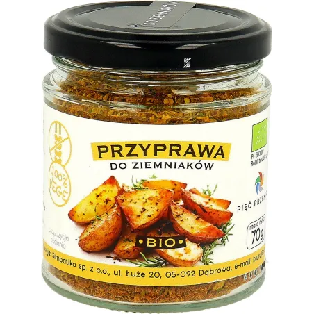 PRZYPRAWA DO ZIEMNIAKÓW BEZGLUTENOWA BIO 70 g - PIĘĆ PRZEMIAN