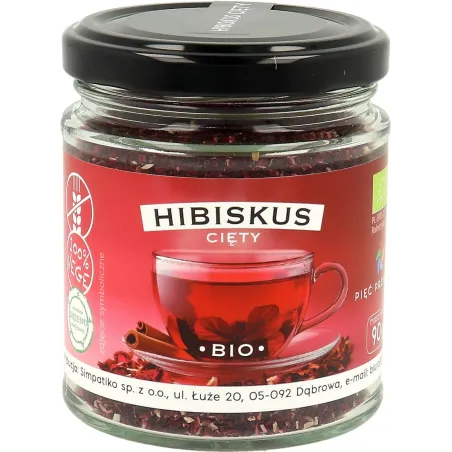 HIBISKUS BEZGLUTENOWY BIO 90 g - PIĘĆ PRZEMIAN