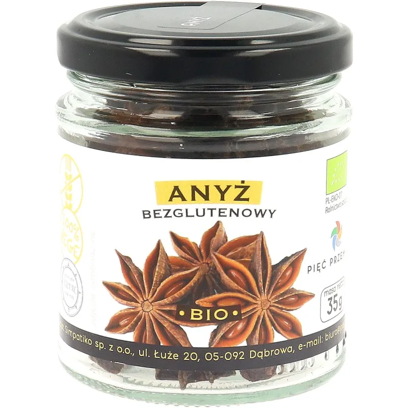 ANYŻ GWIAZDKOWY BEZGLUTENOWY BIO 35 g - PIĘĆ PRZEMIAN