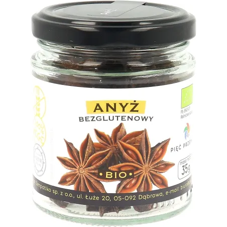 ANYŻ GWIAZDKOWY BEZGLUTENOWY BIO 35 g - PIĘĆ PRZEMIAN
