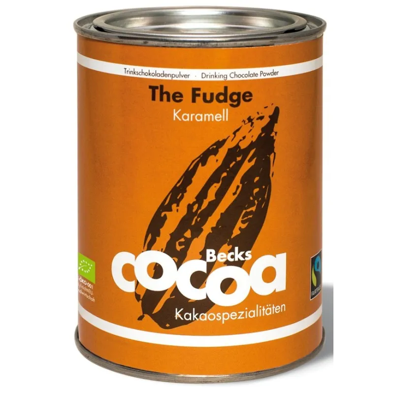 CZEKOLADA DO PICIA MLECZNY KARMEL BEZGLUTENOWA BIO 275 g - BECKS COCOA