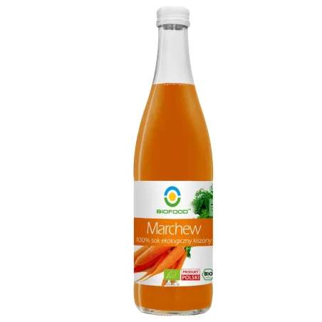 Sok z Marchwi Kiszonej BIO 500 ml - Naturalny, Bezglutenowy NFC