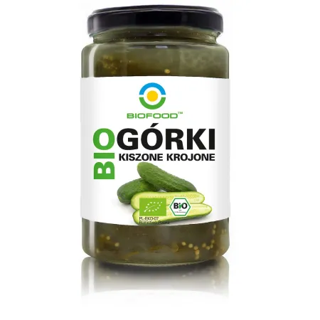 OGÓRKI KISZONE KROJONE BIO 750 g (500 g) - BIOFOOD
