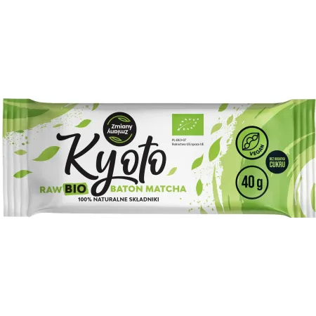 BATON DAKTYLOWY Z MATCHĄ KYOTO BEZGLUTENOWY BIO 40 g - ZMIANY ZMIANY