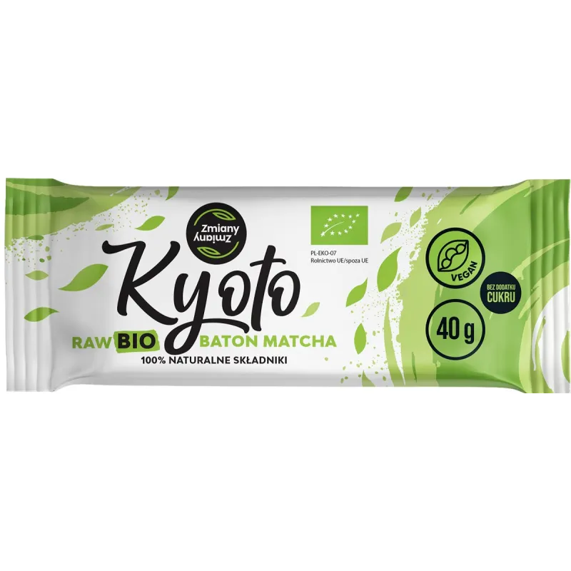 BATON DAKTYLOWY Z MATCHĄ KYOTO BEZGLUTENOWY BIO 40 g - ZMIANY ZMIANY