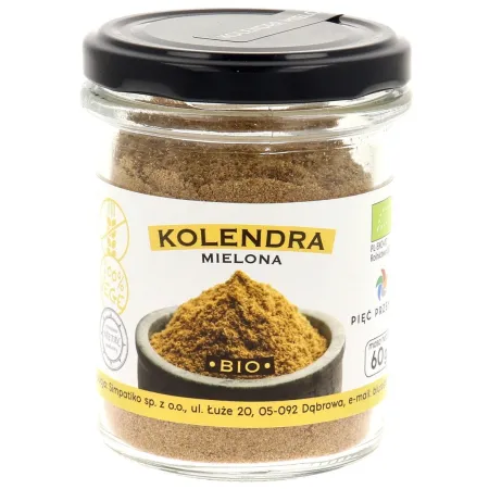 KOLENDRA MIELONA BEZGLUTENOWA BIO 60 g - PIĘĆ PRZEMIAN