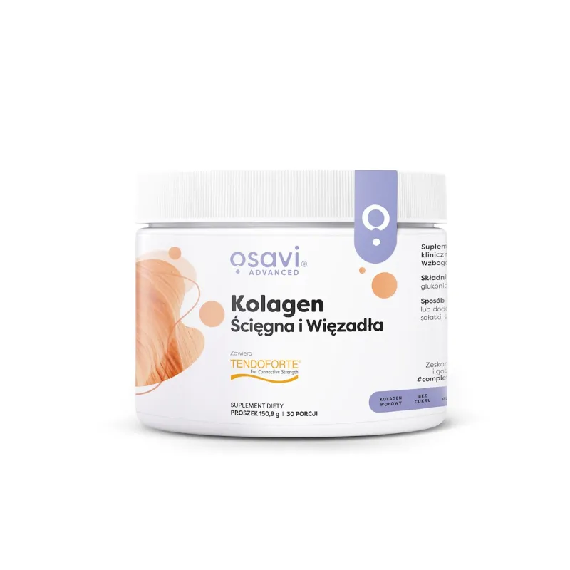 KOLAGEN NA STAWY I KOŚCI W PROSZKU BEZGLUTENOWY 153 g - OSAVI