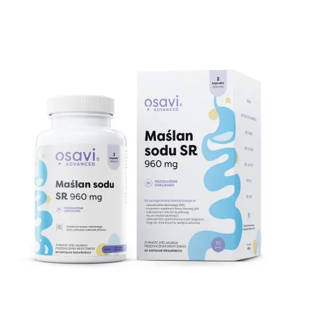 MAŚLAN SODU (960 mg) BEZGLUTENOWY 60 KAPSUŁEK - OSAVI