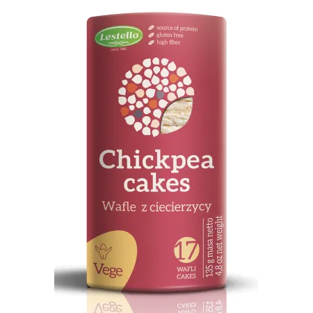 WAFLE Z CIECIERZYCY BEZGLUTENOWE 135 g - LESTELLO