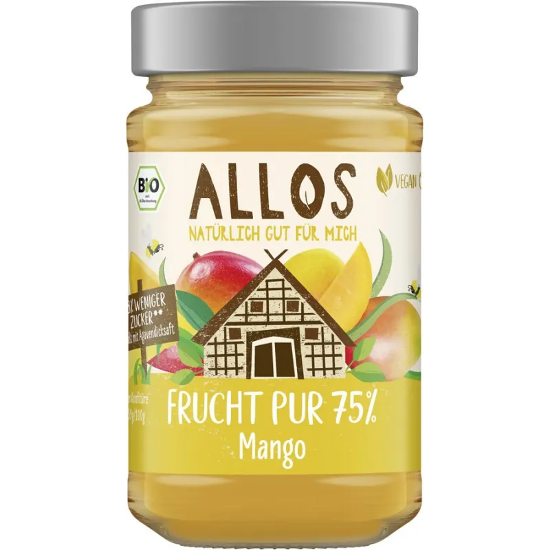 MUS Z MANGO (75 % OWOCÓW) BIO 200 g - ALLOS