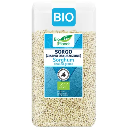 SORGO BIAŁE OBŁUSZCZONE BEZGLUTENOWE BIO 500 g - BIO PLANET