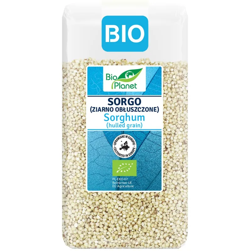 SORGO BIAŁE OBŁUSZCZONE BEZGLUTENOWE BIO 500 g - BIO PLANET