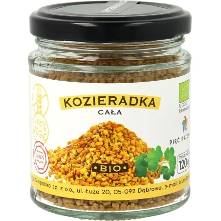 Kozieradka Ziarno Bezglutenowa BIO 120 g Pięć Przemian