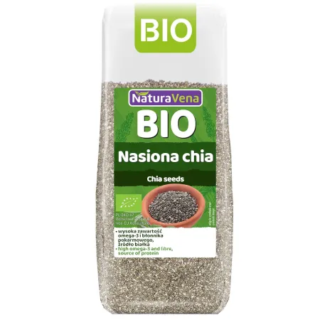 CHIA NASIONA BEZGLUTENOWE BIO 200 g - NATURAVENA