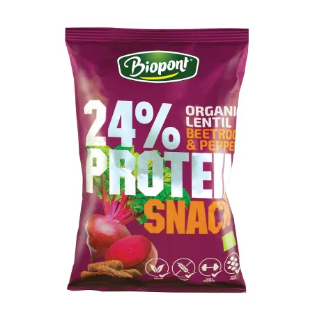 Chrupki Proteinowe Burak i Pieprz BIO 50 g Biopont