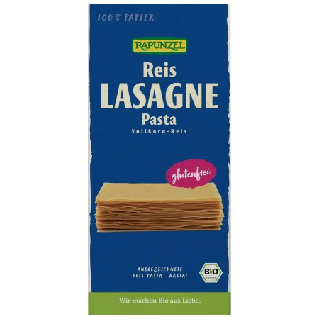 MAKARON (RYŻOWY RAZOWY) LASAGNE BEZGLUTENOWY BIO 250 g - RAPUNZEL