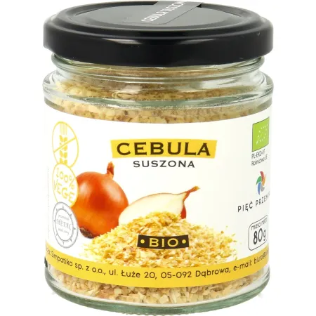 Cebula Suszona Bezglutenowa BIO 80 g Pięć Przemian