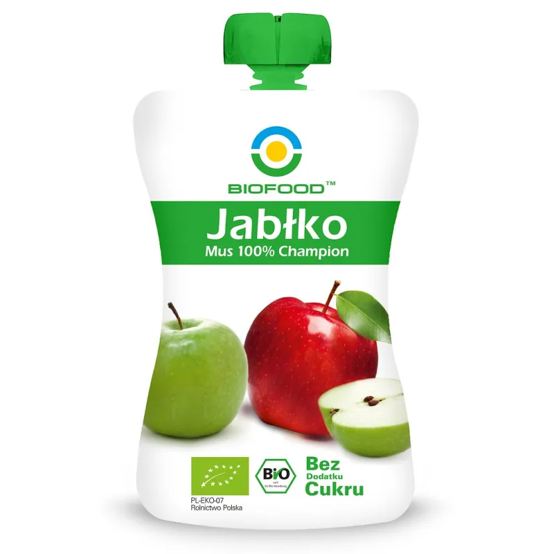Mus Jabłkowy 100% Champion BIO 200 g Bezglutenowy