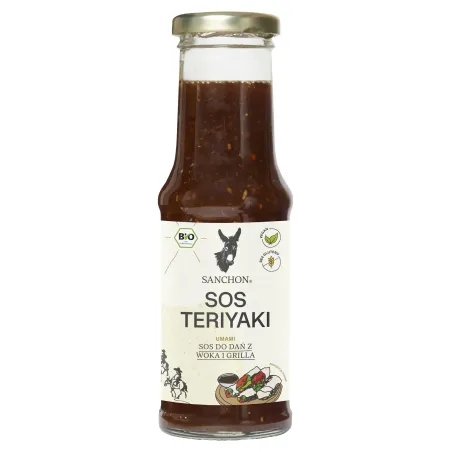 Sos Sojowy Słodki Teriyaki BIO 210 ml Sanchon