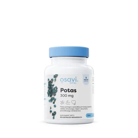 POTAS (100 mg) BEZGLUTENOWY 90 KAPSUŁEK - OSAVI