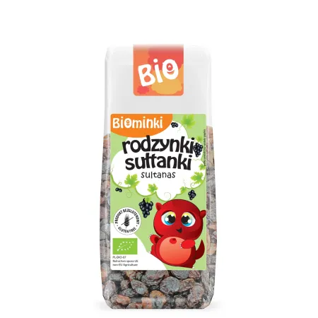 Rodzynki sułtanki bezglutenowe BIO 150 g - Biominki