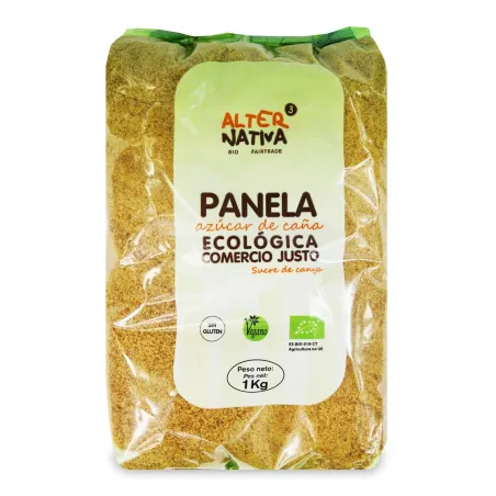 Cukier trzcinowy Panela BIO 1 kg - Bezglutenowy, ekologiczny